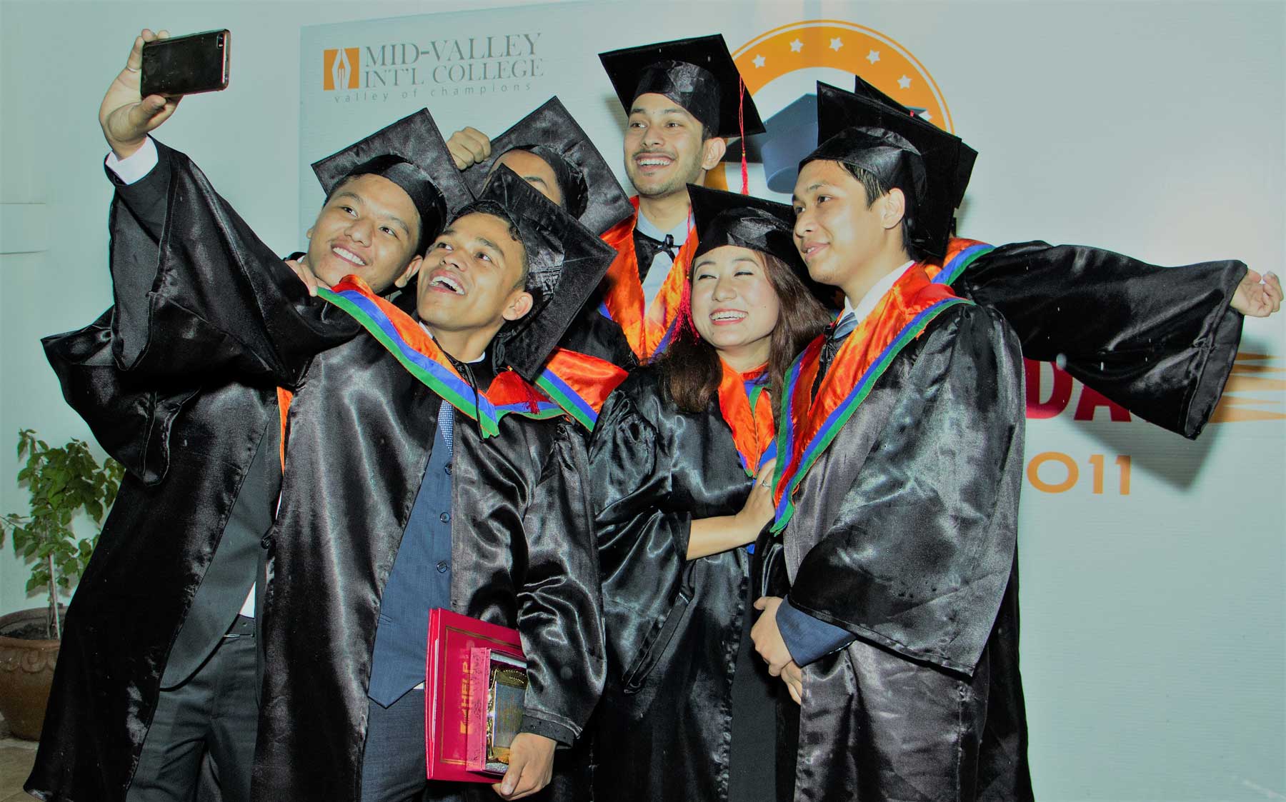 Taking Photo after graduation